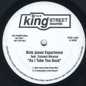 Nick Jones Experience, Colonel Abrams – As I Take You Back (Studio Acapella)